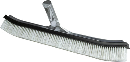 Poolmaster 5-Inch Stainless Steel Pool Algae Detail Brush, Heavy-Duty Aluminum Back, for Gunite Concrete Pools and Spas, Small Narrow Head for Corners, Steps and Tight Areas