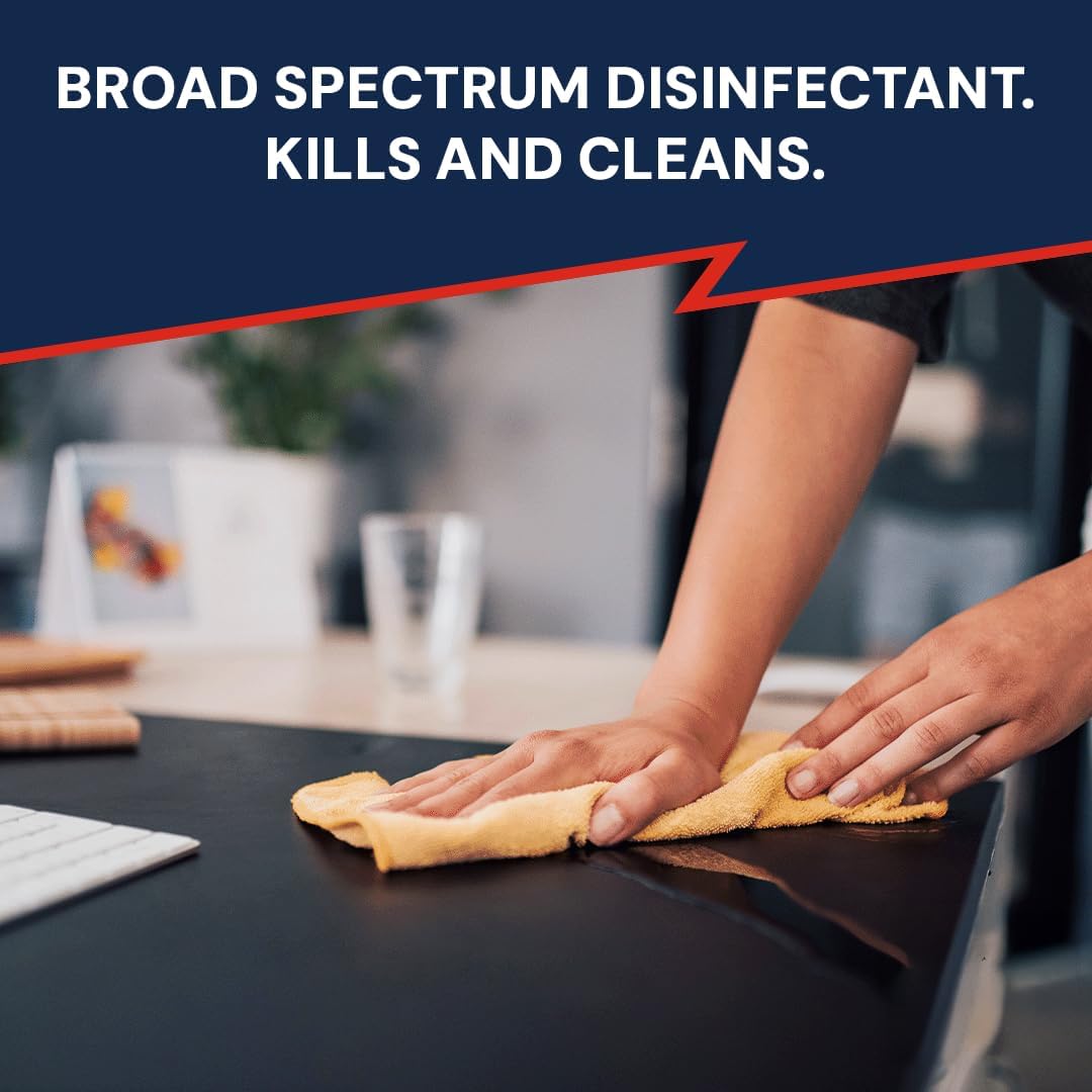 LEXX® RTU Broad Spectrum Disinfectant & Cleaner - EPA Registered, Kills 99.99% of Bacteria - Hospitals, Schools, Offices, Homes - Citric Acid, Safer Choice, Non-Toxic, No Bleach - 32 fl. oz. Spray