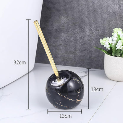 Toilet Brush and Holder Set - Toilet Bowl Brush and Holder with Sturdy Bristles Bathroom Accessories Toilet Cleaner Brush for Bathroom (White)