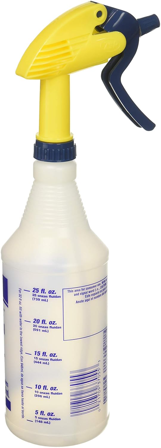 Zep Neutral PH Industrial Floor Cleaner - 1 Gallon - ZUNEUT128 - Concentrated Pro Trusted All-Purpose Floor Cleaner & Professional Sprayer Bottle 32 ounces - Up to 30 Foot Spray, Adjustable Nozzle