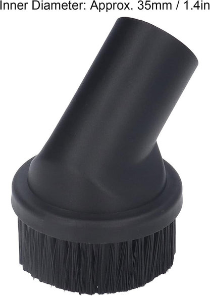 TOPINCN Vacuum Cleaner Round Brush, 3PCS 35mm / 1.38IN Inner Diameter Round Dust Brush, ABS Vacuum Cleaner Accepting Attachment