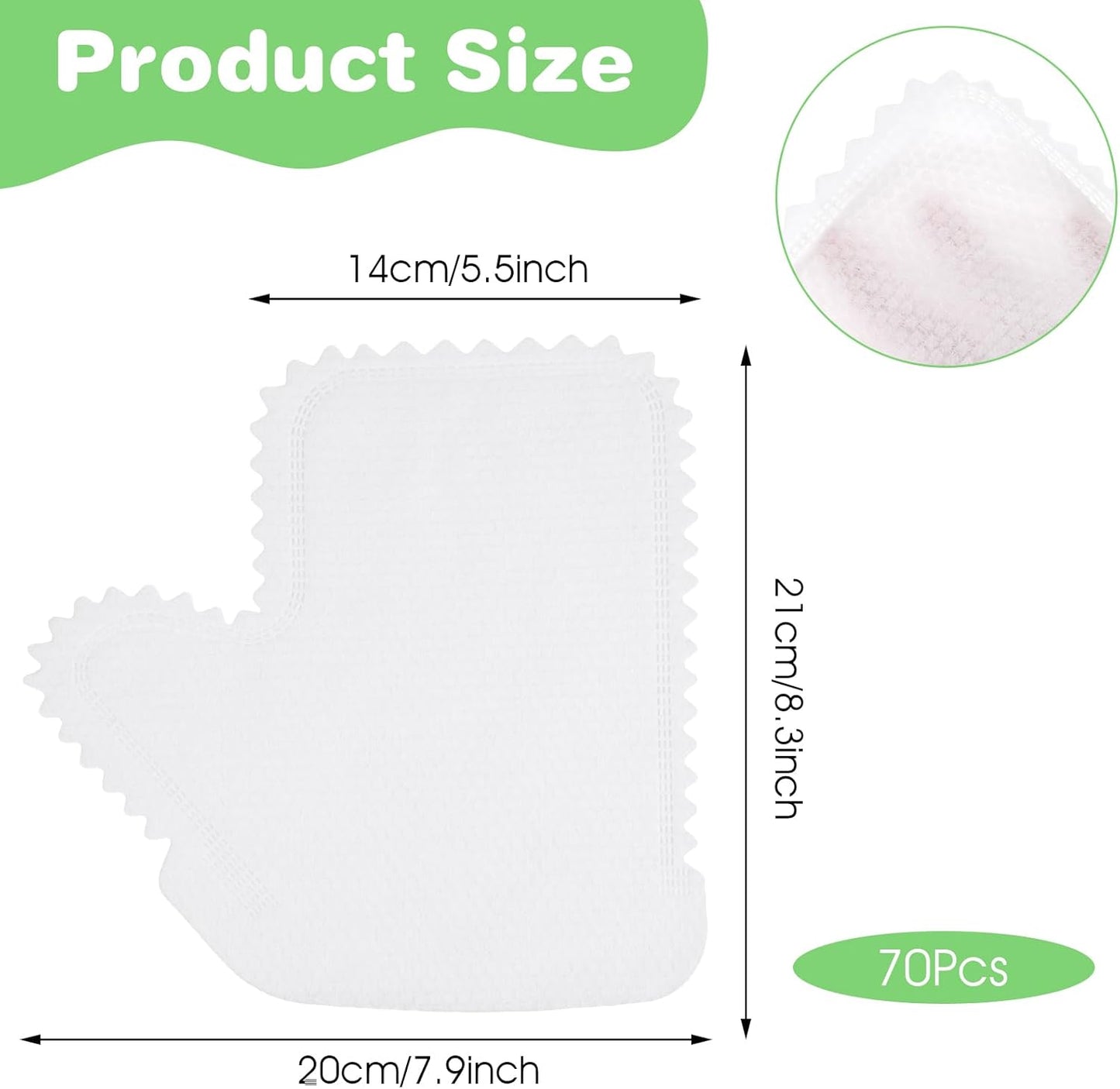 70 Pcs White Microfiber Dusting Gloves, Dusting Mitts Replaces Dust Wipes, Pet Hair Cleaning Possible, Dual-Sided Disposable Gloves