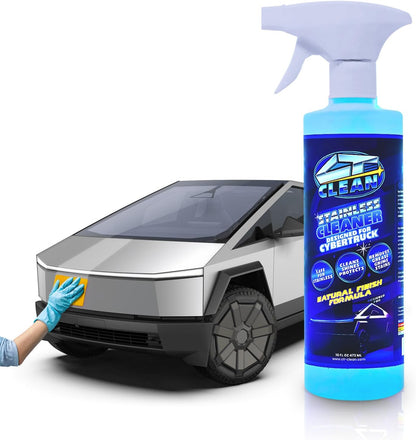 Natural Finish Waterless Stainless Steel Cleaner & Wash for Tesla Cybertruck – Eco-Friendly Spray, Removes Grease & Fingerprints, Matte Protection (16 Fl. Oz.)