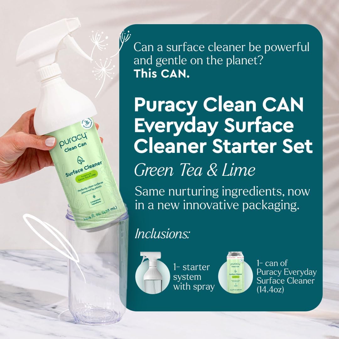 Puracy All-Purpose Cleaning Wipes – Non Toxic All Purpose Cleaner for Grease & Grime, Appliance Wipes, Lemongrass Scent (10.8 oz, 1 Pack, 50 Count)