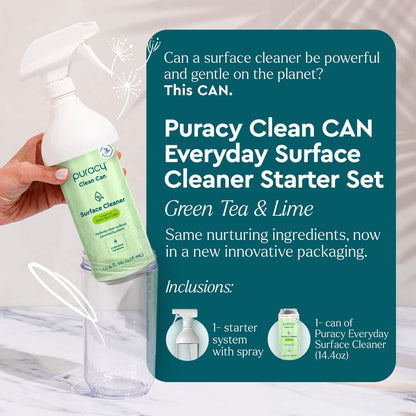 Puracy All-Purpose Cleaning Wipes – Non Toxic All Purpose Cleaner for Grease & Grime, Appliance Wipes, Lemongrass Scent (10.8 oz, 1 Pack, 50 Count)