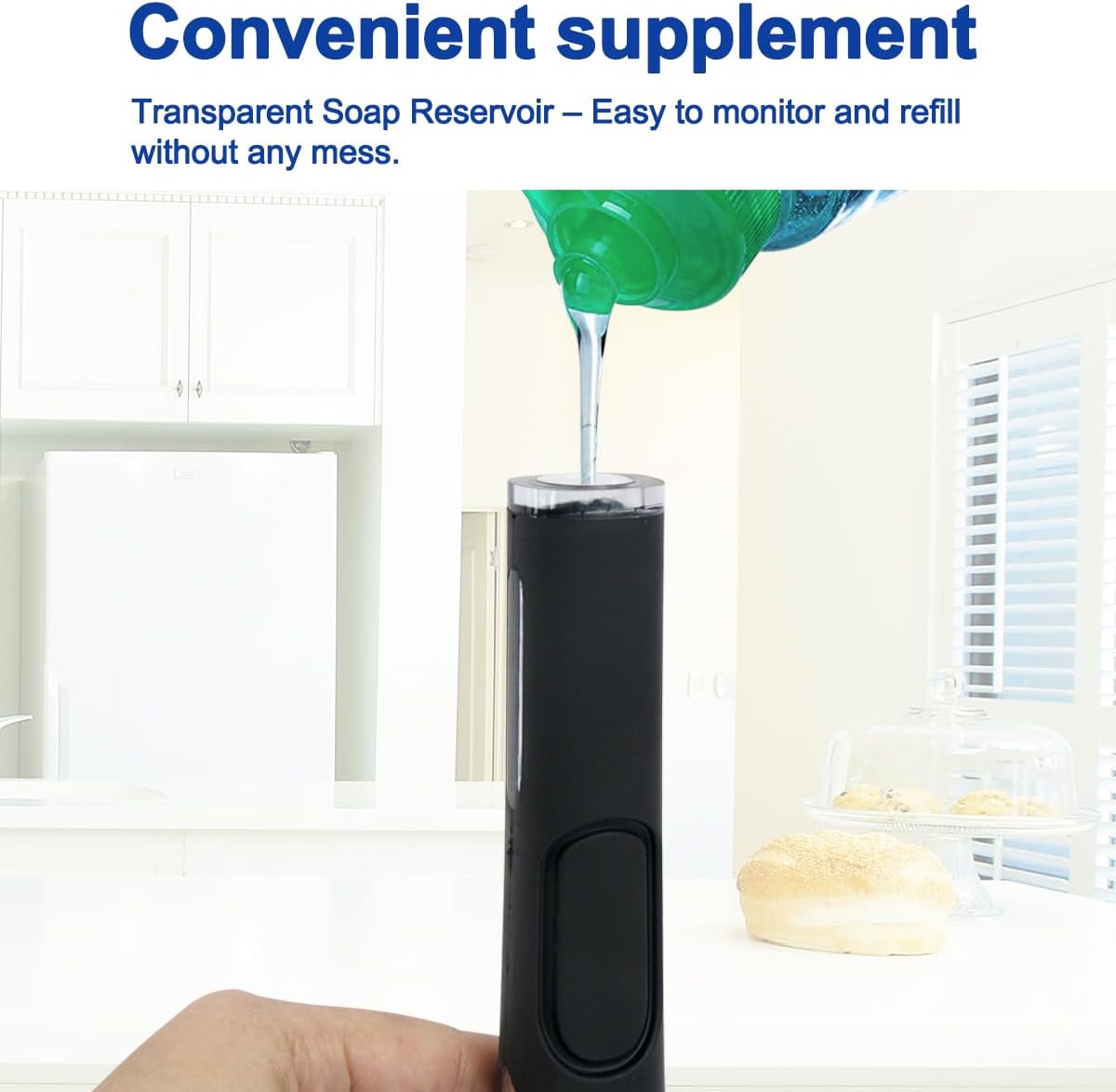 CELOX Dish Wand for Kitchen Sink Cleaning, Dish Scrubber with Soap Dispenser