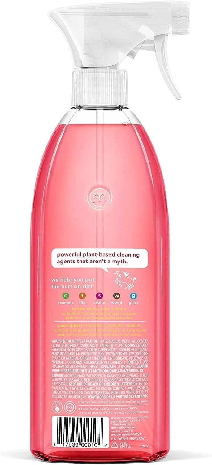 Method Cleaner Trio, Refreshing Scents for Every Space, Bamboo Bliss, Wildflower Whimsy, Citron Sensation, 3 ct. (28 oz Each)