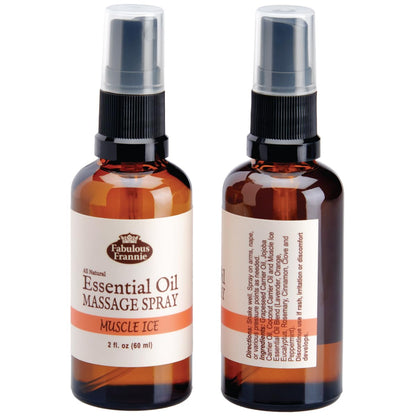 Fabulous Frannie Bug Away Healthy Massage Spritz Made with Carrier Oils and Citronella, Lavender, Eucalyptus and Lemongrass Essential Oils 2oz