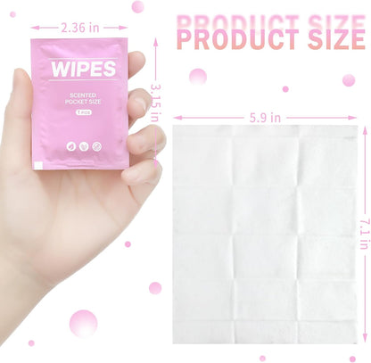 400 Pcs Butt Wet Wipes for Women Individually Wrapped Wipes for Women Man Travel Hand Face Body Cleaning Adults Bathroom Toilet Daily Use(White)