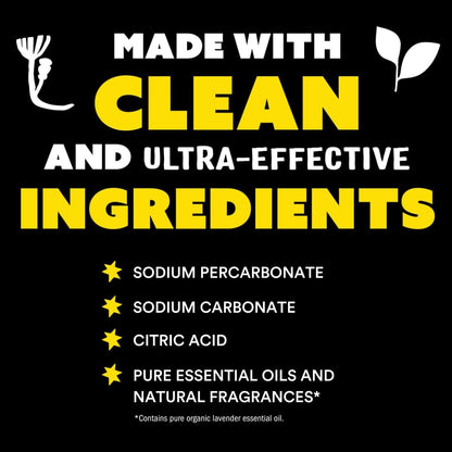 Molly's Suds Oxygen Whitener | Powerful Bleach Alternative, Chlorine Free & Color Safe | Brightens Whites and Removes Stains (Lemon Essential Oil - 41.09 oz)