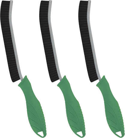 FOOGWEE Hard Bristle Crevice Cleaning Brush - Home Cleaning Tools, Multi-Purpose Crevice Supplies for Kitchen, Bathroom, Toilet, Window, Vehicle, Faucets, Grout, Home (3, Black)