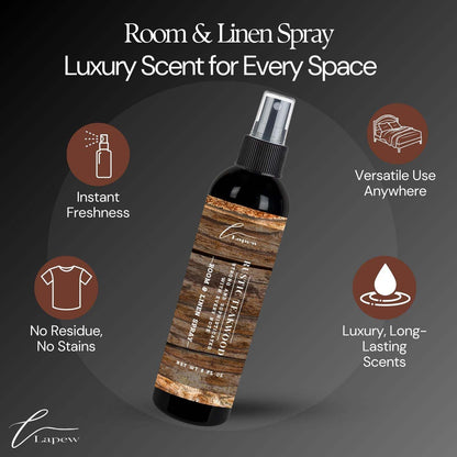 Lapew Room & Linen Spray | Fragrance Mist for Home, Car & Office | Fabric & Air Freshener | Neutralizing Mist | Made in USA | Cozy Cinnamon & Apple - Colors B