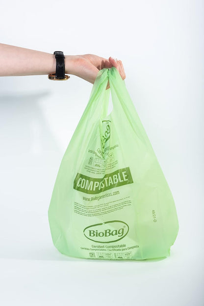 3 Gallon Compostable Food Scrap Bags by BioBag, 100 Count, BPI Certified, Meets ASTM D6400 Standards, Made in USA, Kitchen Trash Bin Liners