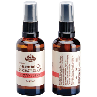 Fabulous Frannie Bug Away Healthy Massage Spritz Made with Carrier Oils and Citronella, Lavender, Eucalyptus and Lemongrass Essential Oils 2oz