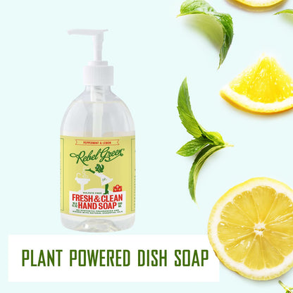 Rebel Green Fresh & Clean Hand Soap Refill - Natural Liquid Hand Soap Refill for Bathroom & Kitchen - Lavender & Grapefruit Scent, 32 Fl Oz