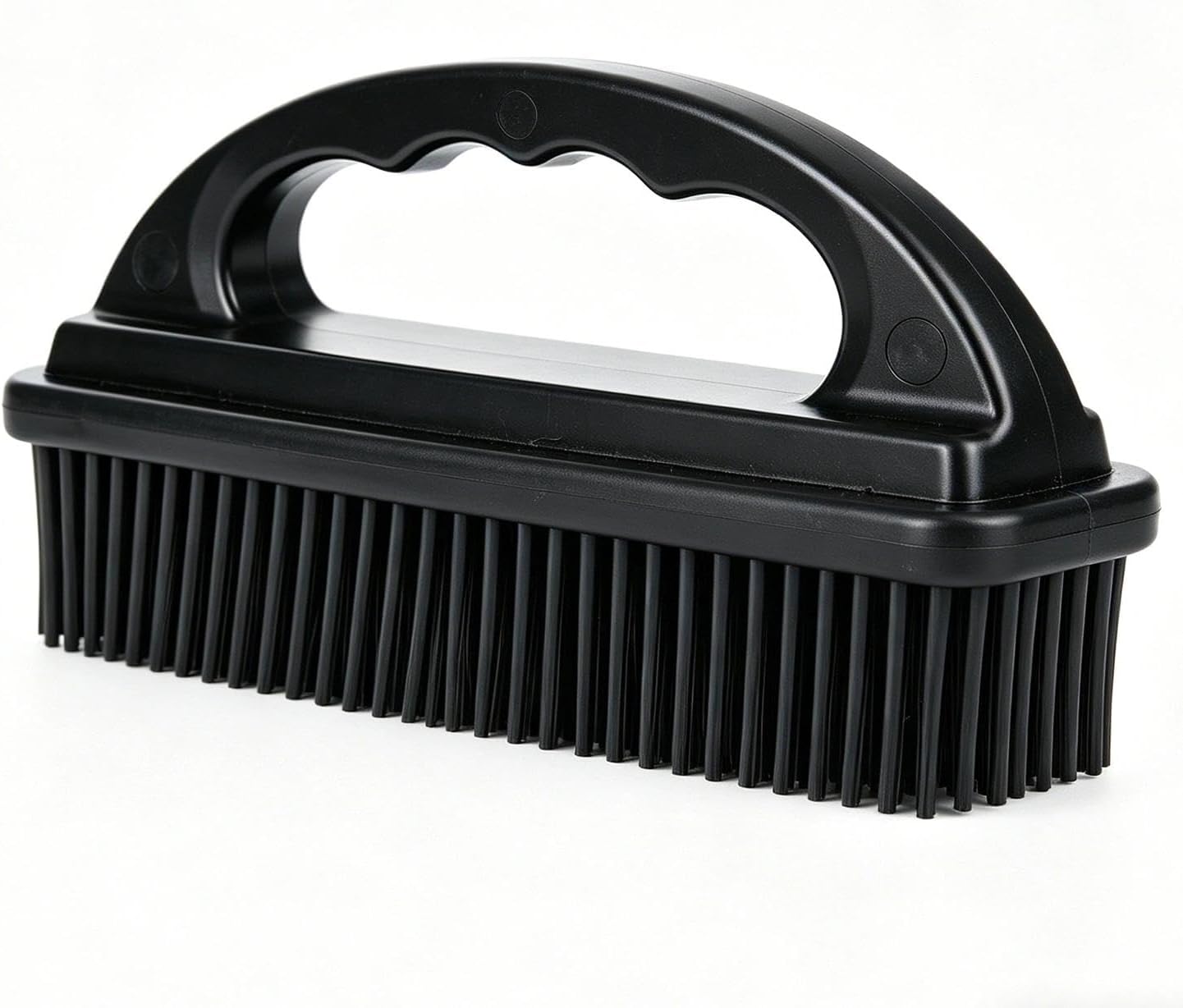 Rubber Pet Hair Removal Brush Lint & Cat Dog Hair Remover Brush Pet Silicone Lint and Debris Remover for Cleaning, Grooming, Home,Black
