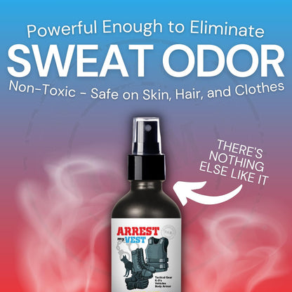 Arrest My Vest Military Grade Odor Eliminating Spray for Body Armor, Tactical Gear, and K9 Equipment. Safe on All Ballistic Vests, Fabrics, & Police Gear - Driftwood Fragrance - 2 16 oz Bottles