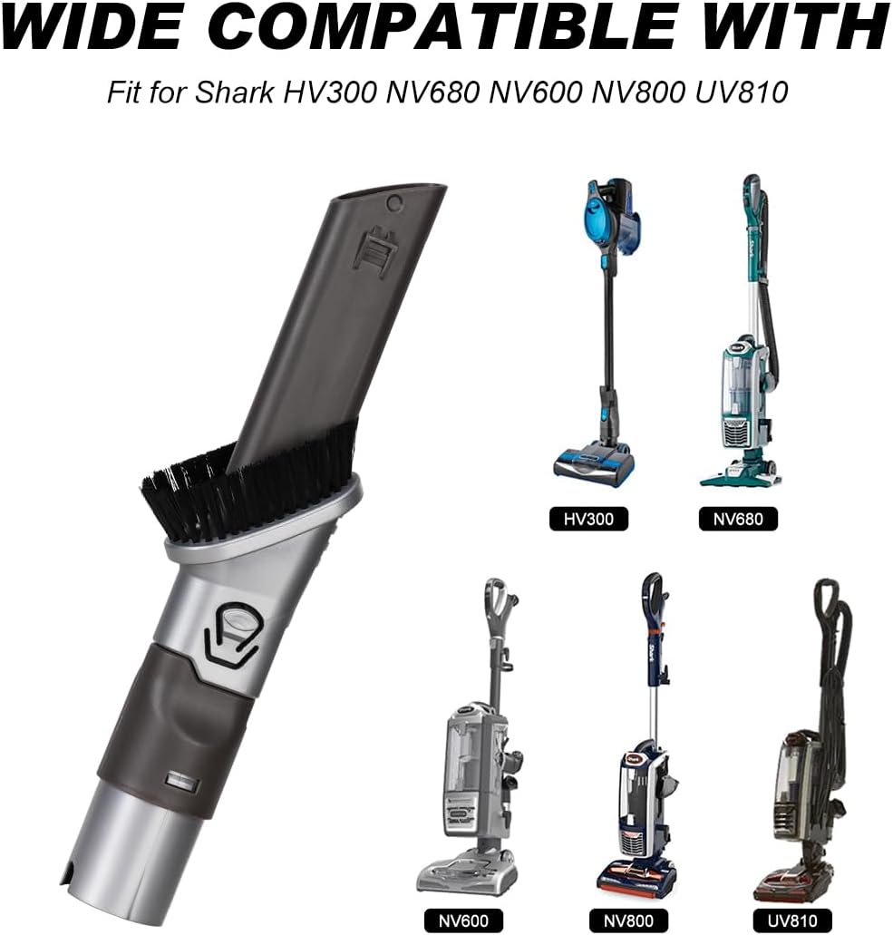 Crevice Tool Vacuum Attachments 2 in 1 Duster Crevice Tool for Shark Rotator HV300 HV320 NV680 NV600 NV340 NV800 Vacuum Cleaner