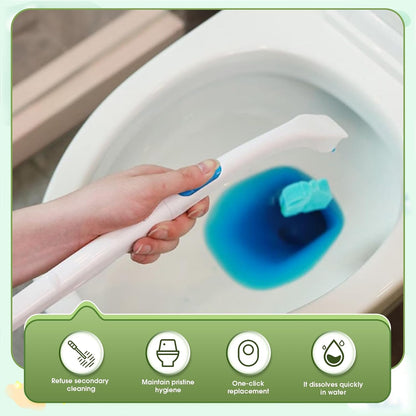 36 Pack Disposable Toilet Bowl Cleaner Refills | Flushable Toilet Brush Refills | Bathroom Toilet Cleaning Accessories, Starter Kit (No Handle)