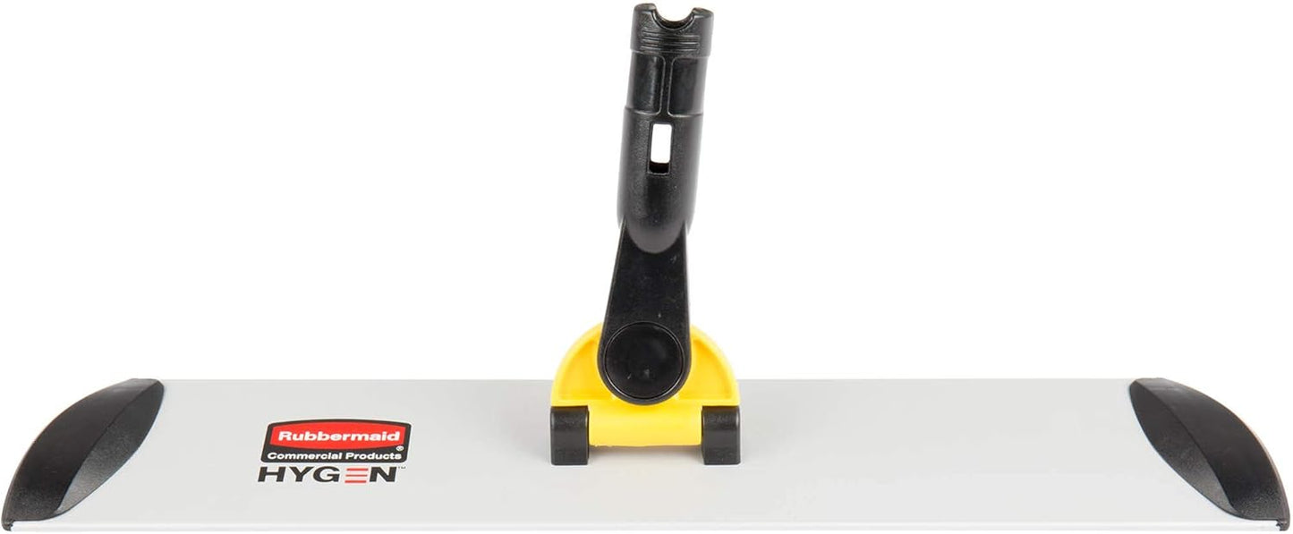 Rubbermaid Commercial Products HYGEN Pulse Single Sided Microfiber Spray Mop Kit for Hardwood/Tile/Laminated Floors Yellow Perfect for Kitchen/Lobby/Bathroom Cleaning
