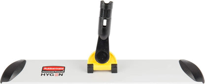 Rubbermaid Commercial Products HYGEN Pulse Single Sided Microfiber Spray Mop Kit for Hardwood/Tile/Laminated Floors Yellow Perfect for Kitchen/Lobby/Bathroom Cleaning