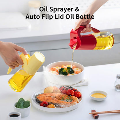 Ankou Olive Oil Sprayer Oil Spray Bottle,10oz/300ml Oil Dispenser Spray for Kitchen, High Borosilicate Glass Fine Mist Oil Sprayer for Cooking, Leakproof, BPA-Free Vinegar bottles for Salad, BBQ