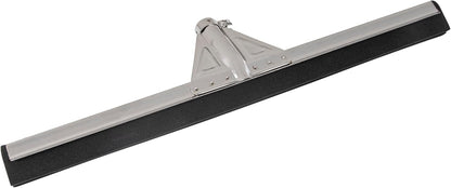 Restaurantware RW Clean 54.3 Inch Non-Slip Handle For Floor Squeegee - Hanging Loop Durable Yellow Iron Handle