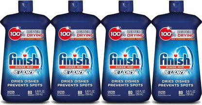 Finish Jet-Dry Rinse Aid, 8.45oz, Dishwasher Rinse Agent & Drying Agent (4X8.45oz)