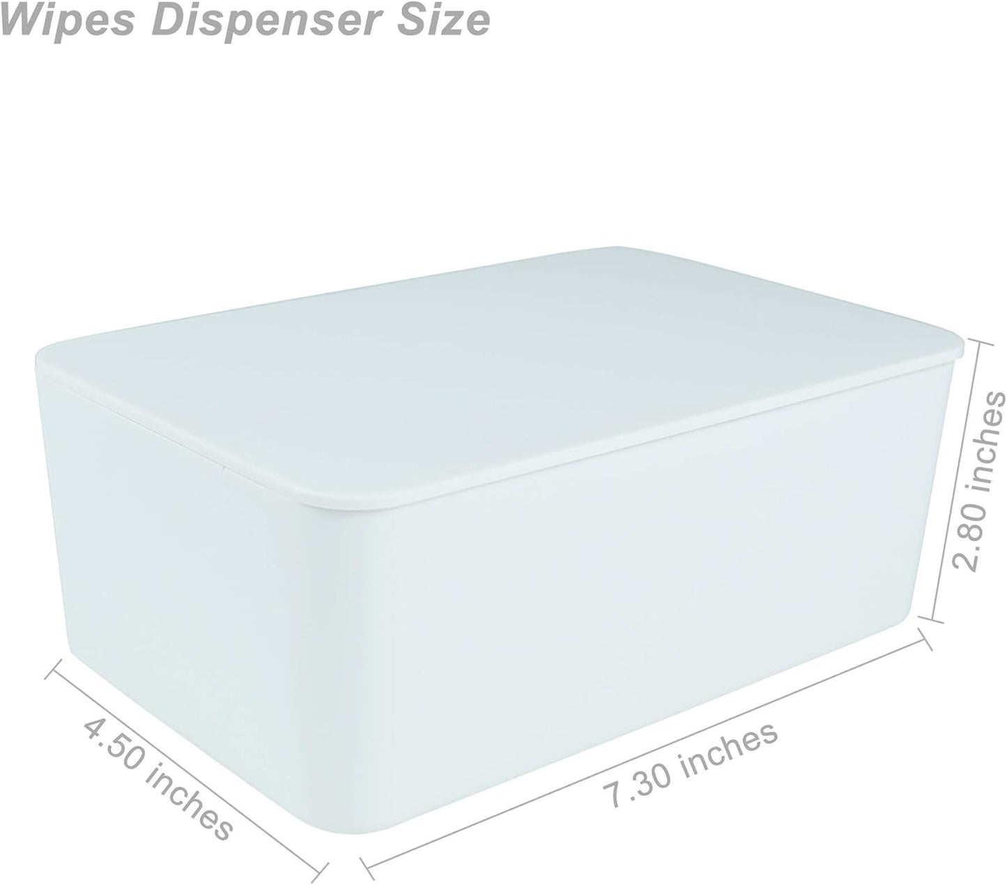 Diaper Wipes Dispenser, Tissue Storage Box Case, Wet Wipe Dispenser Holder with Lid for Home, Office, Cars (Pink)