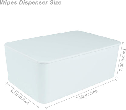 Diaper Wipes Dispenser, Tissue Storage Box Case, Wet Wipe Dispenser Holder with Lid for Home, Office, Cars (Pink)