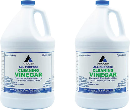 CPDI All-Purpose White Vinegar Cleaning Solution, 2 Gallons, Multi-Surface Cleaner for Hard Water Stains, Bathroom and Kitchen Surfaces, and Clothes, Effective Deodorizer