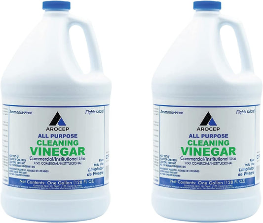 CPDI All-Purpose White Vinegar Cleaning Solution, 2 Gallons, Multi-Surface Cleaner for Hard Water Stains, Bathroom and Kitchen Surfaces, and Clothes, Effective Deodorizer