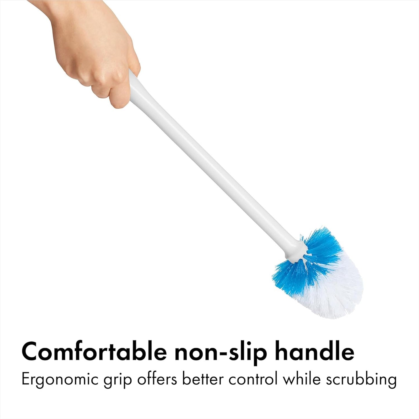 OXO Good Grips Compact Toilet Brush & Canister - Gray