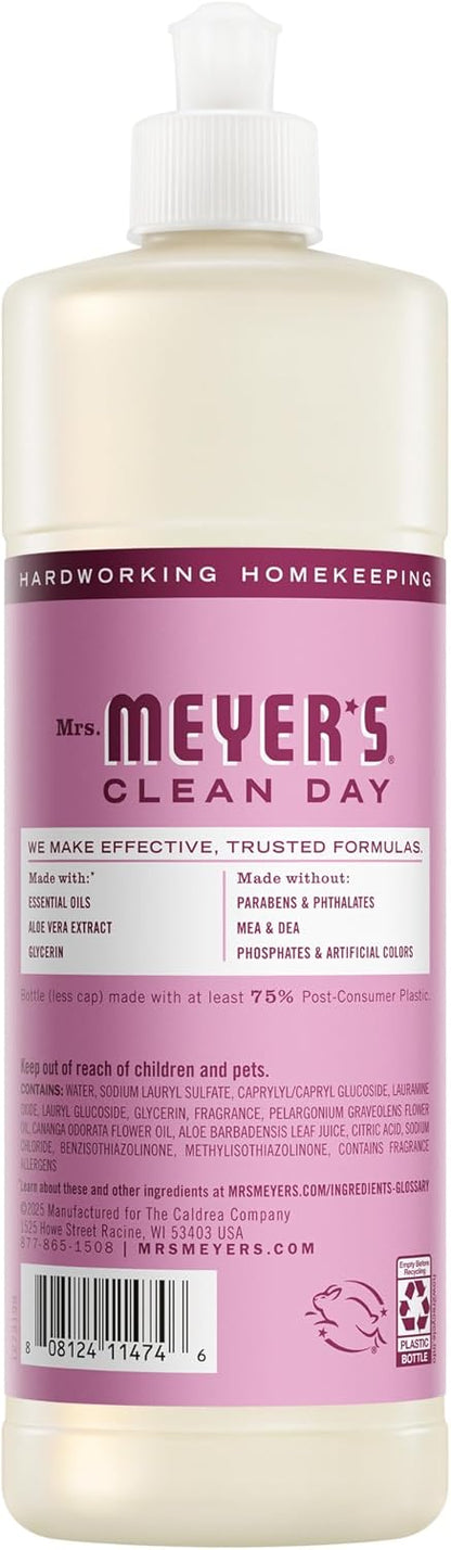 MRS. MEYER'S CLEAN DAY Liquid Dish Soap, Lemon Verbena, 16 fl. Oz
