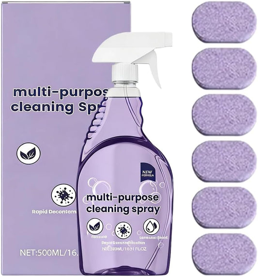 Spray Oven Cleaner & All-Purpose Cleaner, Multi-Surface Cleaning Spray with Concentrated Tablets for Grill, Kitchen, Bathroom, Home (12pcs)