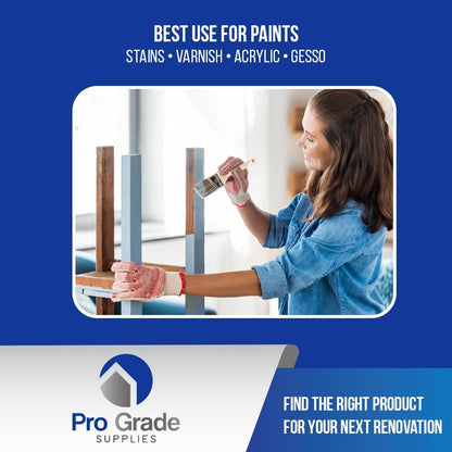 Pro Grade 2 Inch Angled Paint Brush (3 Pack) – Professional Angle Sash Brushes for Cutting in Trim, Walls, Cabinets & Detail Work – Works with Latex & Oil-Based Paint