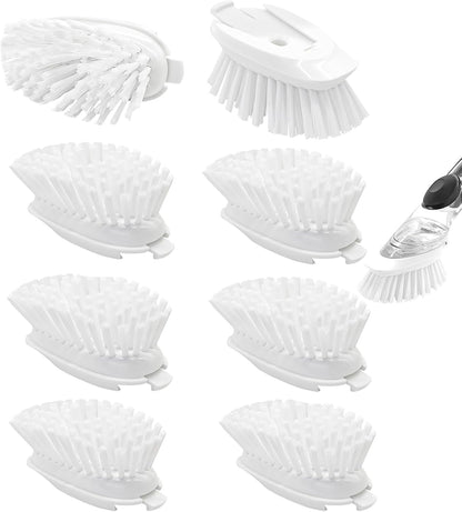 Brush Refills for OXO Dish Brush - 4 Pack Dish Brush Cleaning Soap Dispensing Head Replacement for Scrubber (White)