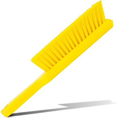 SPARTA Handheld Soft Counter Brush 8 Inch Bristle Span, Multi-Use Dust Brush with 5 Inch Handle for Tables, Countertops, and Delicate Surfaces, Polyester, Orange