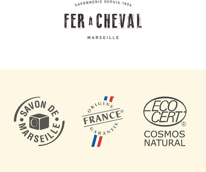 Fer à Cheval Marseille Dishwashing Soap, Olive Oil Based, Made in France - Liquid Dishwashing Soap, 500 ml/16.9 fl oz
