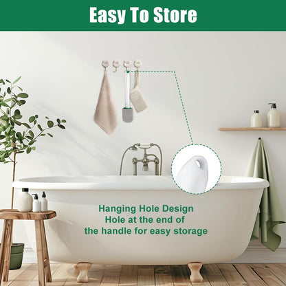 AUAUY 10 Pack Pumice Stone with Handle, Toilet Bowl Pumice Stone for Cleaning, Hard Water Toilet Ring Remover, 2 Handle + 10 Pumice Stones for Cleaning Toilets, Bathtubs, Grills, Kitchen Sink