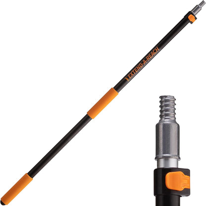 1.5-3 ft Long Paint Roller Extension Pole // Multi-Purpose Telescopic Extension Pole with Universal Twist-on Metal Tip // Lightweight & Sturdy Extendable Pole for Painting Dusting and Window Cleaning