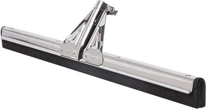 Restaurantware RW Clean 54.3 Inch Non-Slip Handle For Floor Squeegee - Hanging Loop Durable Yellow Iron Handle