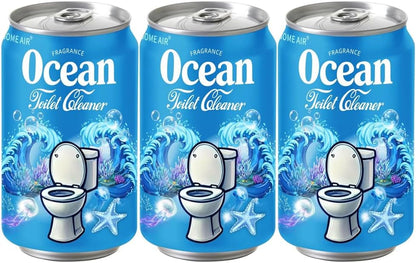 Beverage can Toilet Bowl Cleaner,Septic Toilet Bowl Tablets in Bottles, Automatic Long-Lasting Toilet Cleaner Bottle,Powerfully Cleans and Prevent Stain Build Up (Ocean, Jasmine, and Peach Scent)