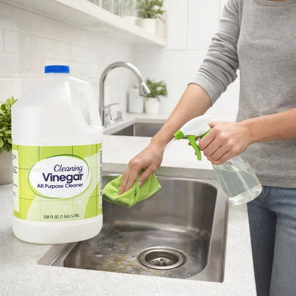 Cleaning Vinegar 128 fl oz – Multi-Purpose Liquid for Household Cleaning, Surface Care, Odor Neutralizing, and Everyday Use, Large Bottle for Home