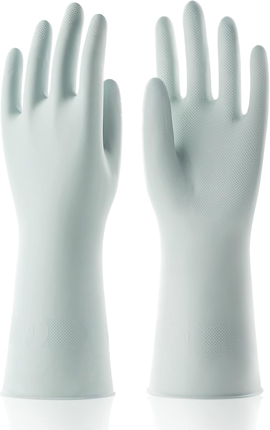 COOLJOB 3 Pairs Colorful Household Gloves with Cotton Liner & Non-slip Grip, Water Resistant Reusable Dish Washing Rubber Gloves for Kitchen & Bathroom Cleaning, Medium