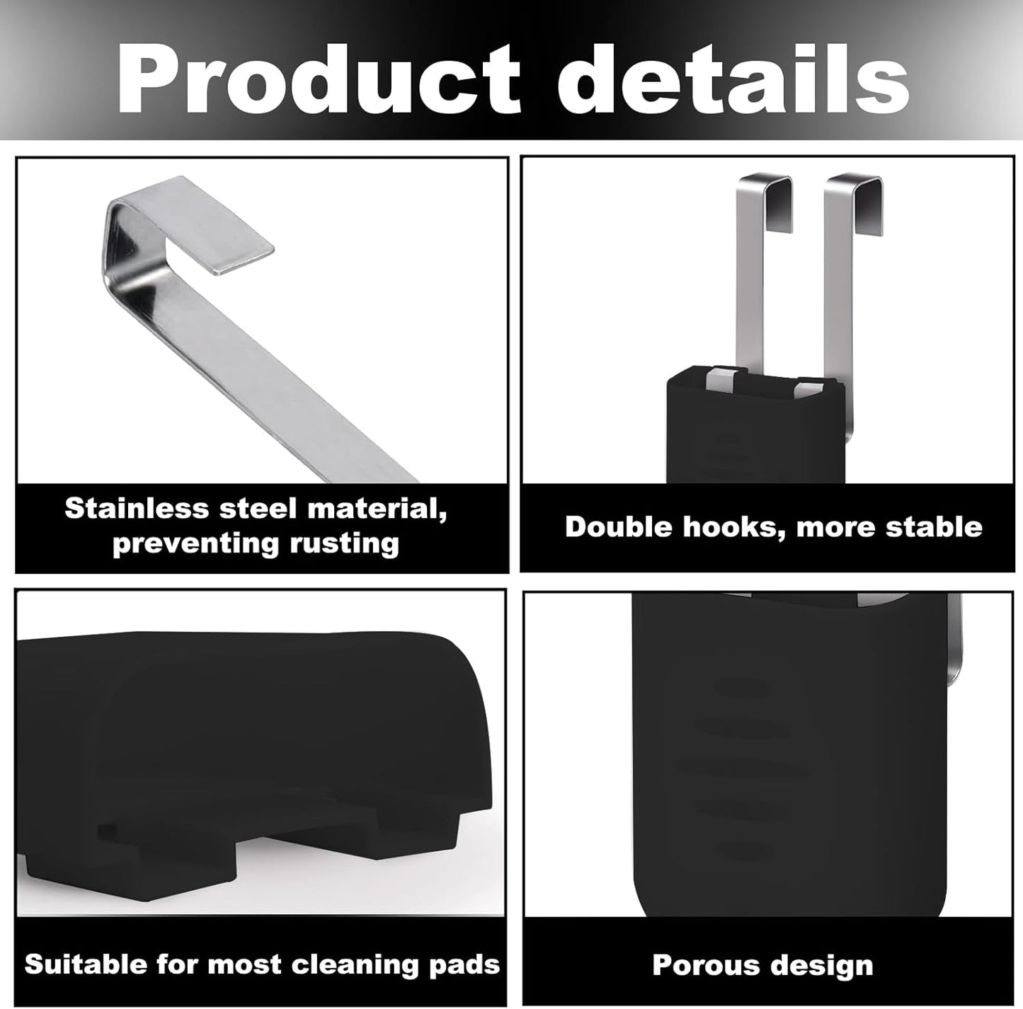 Toilet Tank Tablet Holder, Hanging Toilets Bowl for Toilets Tank Tablet, Plastic & Stainless Steel Tablets Organizer Reduces Dissolved Residue Buildup, Toilet Tank Accessory, White