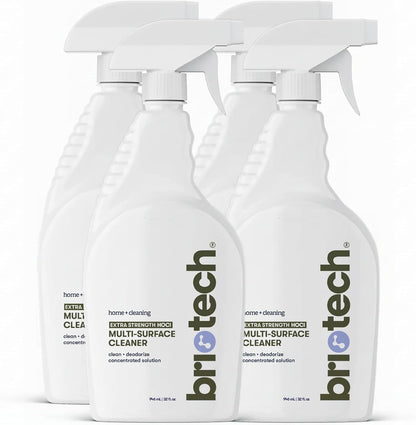 BRIOTECH Extra Strength HOCl Cleaner, 500 PPM Hypochlorous Acid Concentrate, ULV Foggers & Humidifiers, Professional Deodorizer for Dental, Offices, Schools, Homes, Peroxide Free, 32 fl oz