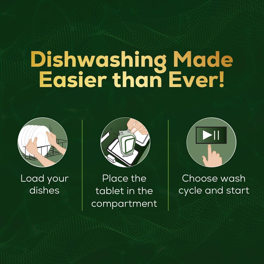 Vim Matic Dishwasher All-In-One Tablets (Pack of 30) I Removes Tough Indian Grease I Designed By India's No.1 Dishwashing Brand.