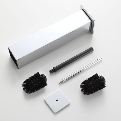 BVL Toilet Brush and Holder Set Brushed Nickel Stainless Steel 304 Square Freestanding Toilet Brush for Bathroom