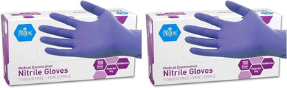 MedPride Powder-Free Nitrile Exam Gloves, Large, Large (Pack of 100)